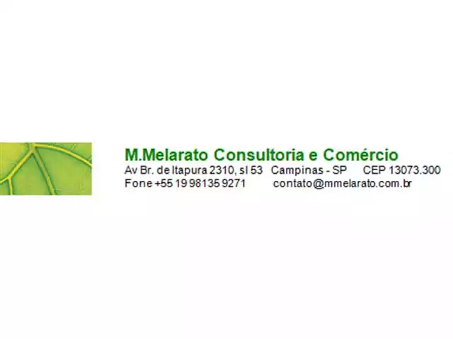 Consultoria técnica e comercial - M.Melarato