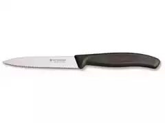 Faca Victorinox Swiss Classic Lâmina Serrilhada Preta 10CM