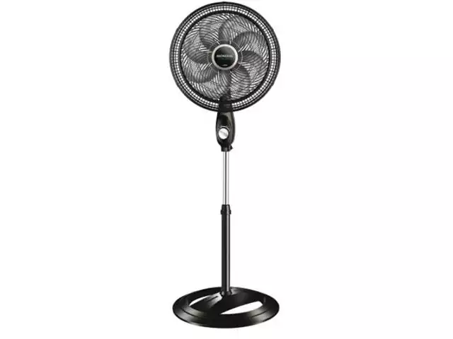 Ventilador de Coluna Mondial Turbo 40CM 8 Pás Black 140W