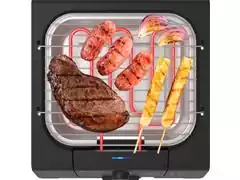 Churrasqueira Elétrica Cadence GRL805 Short Grill Preta - 4