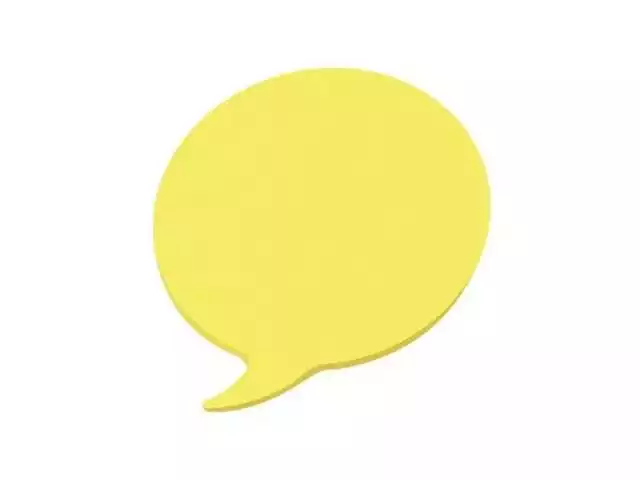 Bloco Adesivo Balloon Keep EI025 70x70mm Amarelo Neon 50Fls