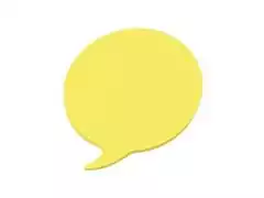 Bloco Adesivo Balloon Keep EI025 70x70mm Amarelo Neon 50Fls - 0