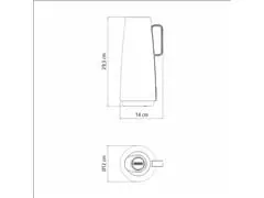 Bule Térmico Tramontina Exata Ampola de Vidro 1 Litro Preto - 6