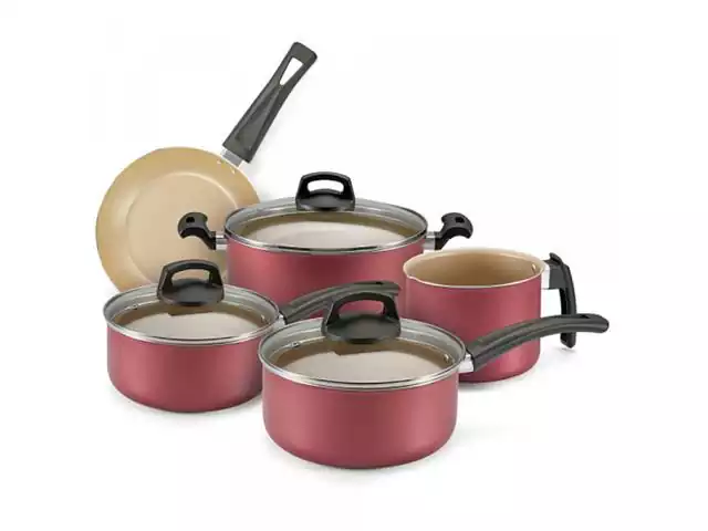 Conjunto de Panelas Panelux Antiaderente Cereja Premium 5 Peças