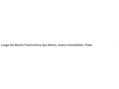 Juego de bowls Tramontina 3 pzas Mixto Plata - 4