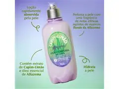 Loção Desod. Corporal L'Occcitane au Brésil Capim-Limão Alfazema 250ml - 1