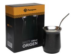 Mate negro con bombilla ORIGEN - 0