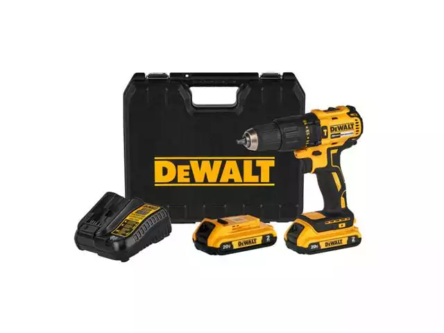 Parafusadeira Furadeira DeWalt 1/2" com Carregador 2 Bateria e Maleta