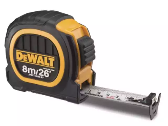 Trena Emborrachada Duo DeWalt 8M/26' x 25MM