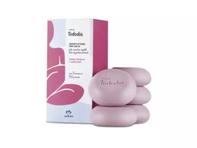 Sabonetes em Barra Natura TodoDia Amora Vermelha e Jabuticaba 5 Uni