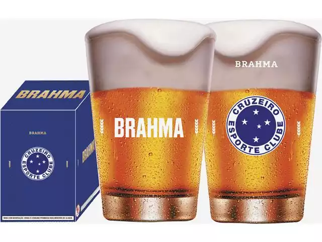 Copo Caldereta para Cerveja Brahma Cruzeiro 350ML