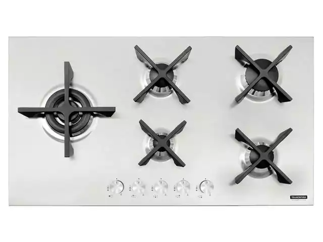 Cooktop a Gás Tramontina Design Collection Penta Inox Flat 5 GX 90