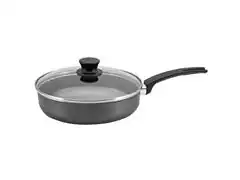 Frigideira Funda Panelux Grafite com Tampa de Vidro Magnific 22