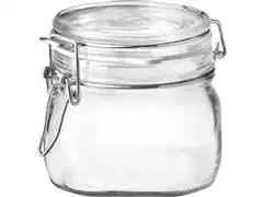 Pote Hermético de Vidro Bormioli Rocco Fido 500ML Tampa Transparente - 0