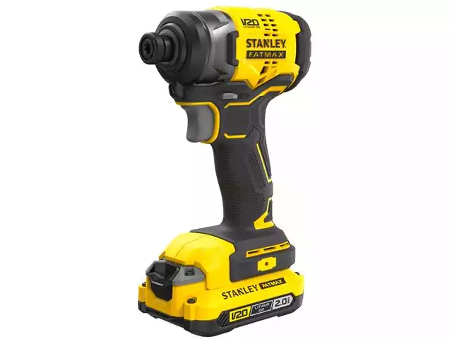 Parafusadeira de Impacto 1/4" Stanley 20V Maleta e 2 Baterias Bivolt