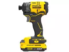 Parafusadeira de Impacto 1/4" Stanley 20V Maleta e 2 Baterias Bivolt - 1