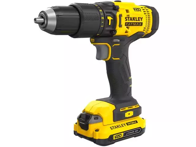 Parafusadeira / Furadeira de Impacto Stanley 20V Maleta e 1 Bat Bivolt