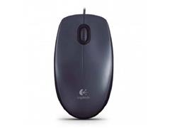 Mouse Logitech alámbrico 1.8mts 1000 Dpi 3 Botones Negro - 1