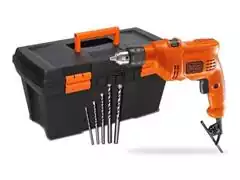 Furadeira de Impacto 3/8" Black&Decker 5 Brocas e Caixa 19" 560W