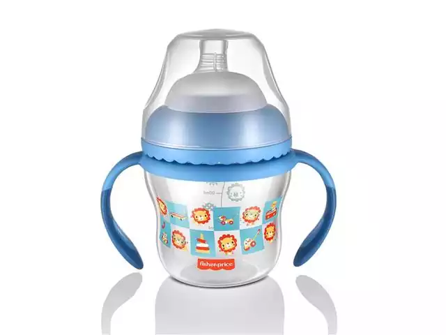 Copo de Transição First Moments Bico Extra Alça Removível 150 ml Azul