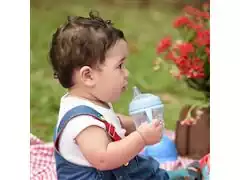 Copo de Transição First Moments Bico Extra Alça Removível 150 ml Azul - 5