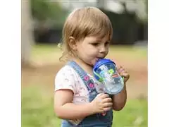 Copo de Treinamento com Canudo First Moments Azul Blueberry Smoothie - 3