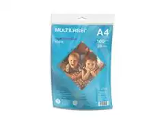 Papel Fotográfico Multilaser Matte A4 210x297mm 108g 50 Folhas PE043
