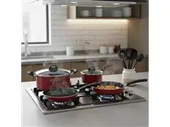 Kit Cozinha Tramontina Everyday Vermelho 10 Peças - 5