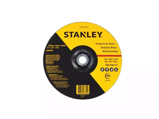 Disco de Desbaste Metal 9 x 1/4 x 7/8 Stanley STA0415