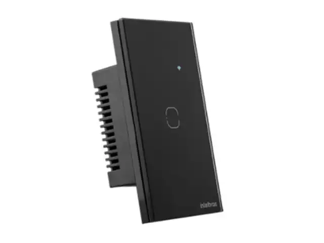 Interruptor Smart Wi-Fi Touch 1 Tecla Intelbras EWS 1001 Preto