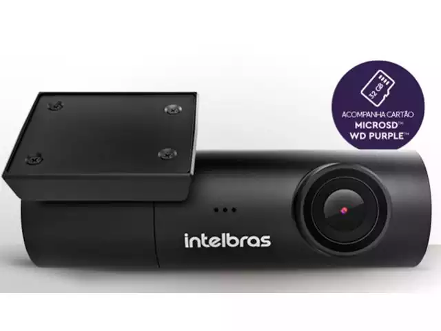 Câmera Veicular Intelbras Full HD Smart DC3102 com Cartão MicroSD 32GB