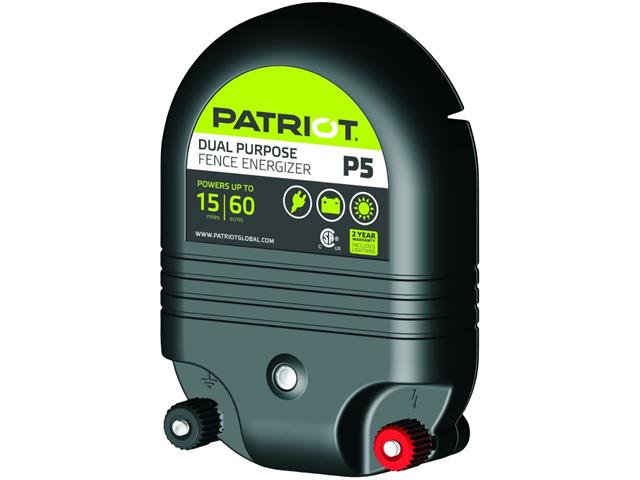 Energizador Patriot P5 doble propósito Valla eléctrica 8.000V