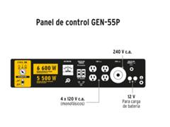 Generador eléctrico con motor a gasolina, 6,600W, Pretul - 3