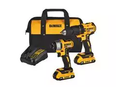 Combo Parafusadeira e Furadeira + Parafusadeira de Impacto Dewalt - 0