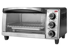 Horno Tostador Black+Decker Eléctrico Control Perillas 10L Inoxidable