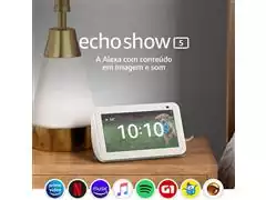 Novo Echo Show 5 2ª Geração Smart Display 5" C/Alexa Câmera 2MP Branco - 1