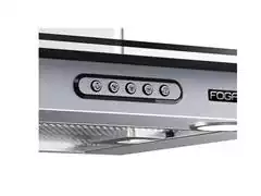 Coifa de Parede Vidro Reto Fogatti Inox Duto Slim 90CM - 1