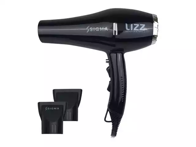 Secador de Cabelo Lizz Profissional Sigma High Power Preto