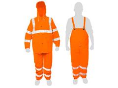 Conjunto impermeable Truper Talla ch Reflejante Naranja - 1