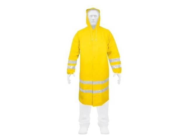 Impermeable Truper gabardina doble capa y reflejante Amarillo