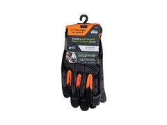 Guantes Truper protección anti-impacto ajustable Negro - 2