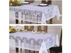 Toalha de Mesa Renda Bene Casa 160 x 220cm Branca - 0