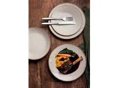 Prato de Sobremesa Tramontina Rústico MarromHS Porcelana Decorada 21CM - 1