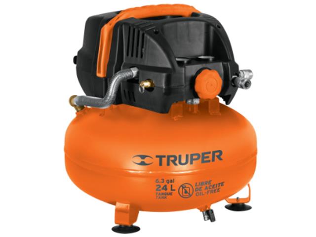 Compresor de aire Truper libre de aceite 24L 135psi 4,500rpm