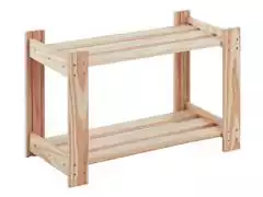 Estante Tramontina Modulare em Madeira Pinus com 2 Prateleiras - 1