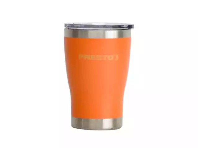 Copo Térmico com Tampa Presto Frio/Quente 350ml Laranja